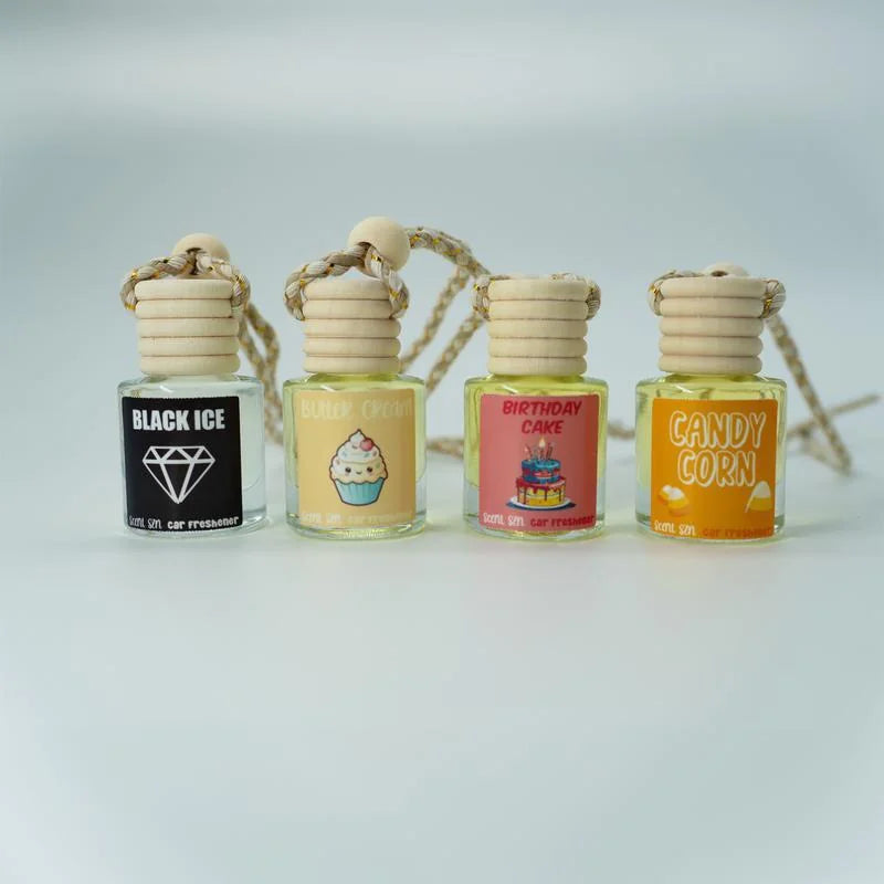 Hanging Glass Car Perfume Bottle